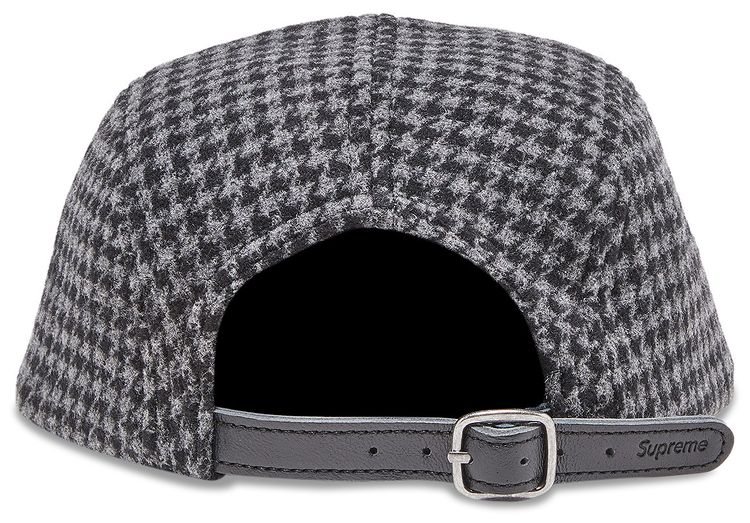 Supreme Houndstooth Wool Camp Cap Black