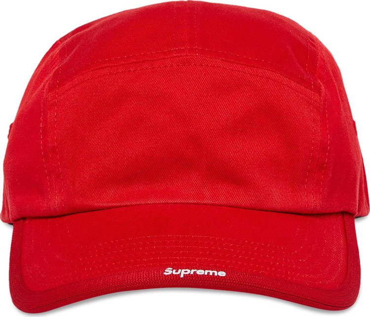 Supreme Visor Logo Camp Cap 'Red'