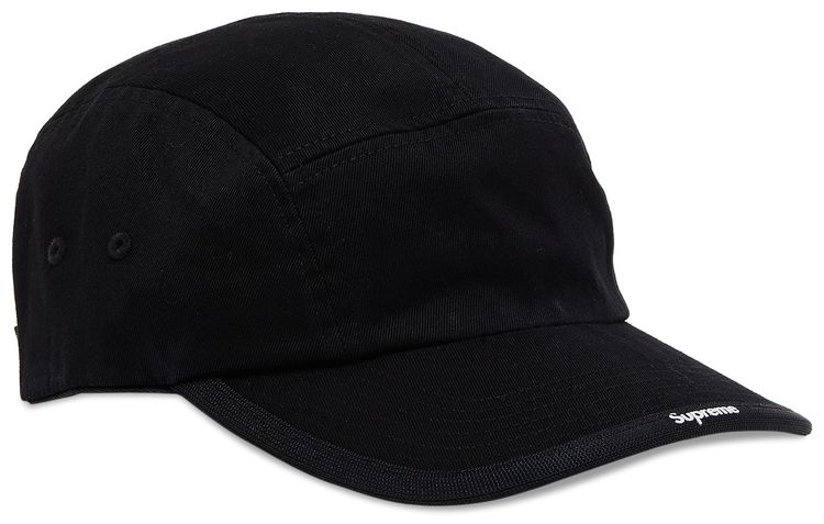 Supreme Visor Logo Camp Cap Black