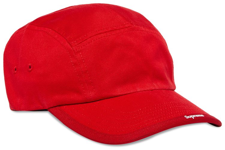 Supreme Visor Logo Camp Cap Red