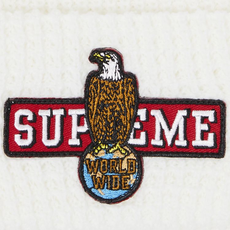 Supreme Eagle Beanie White