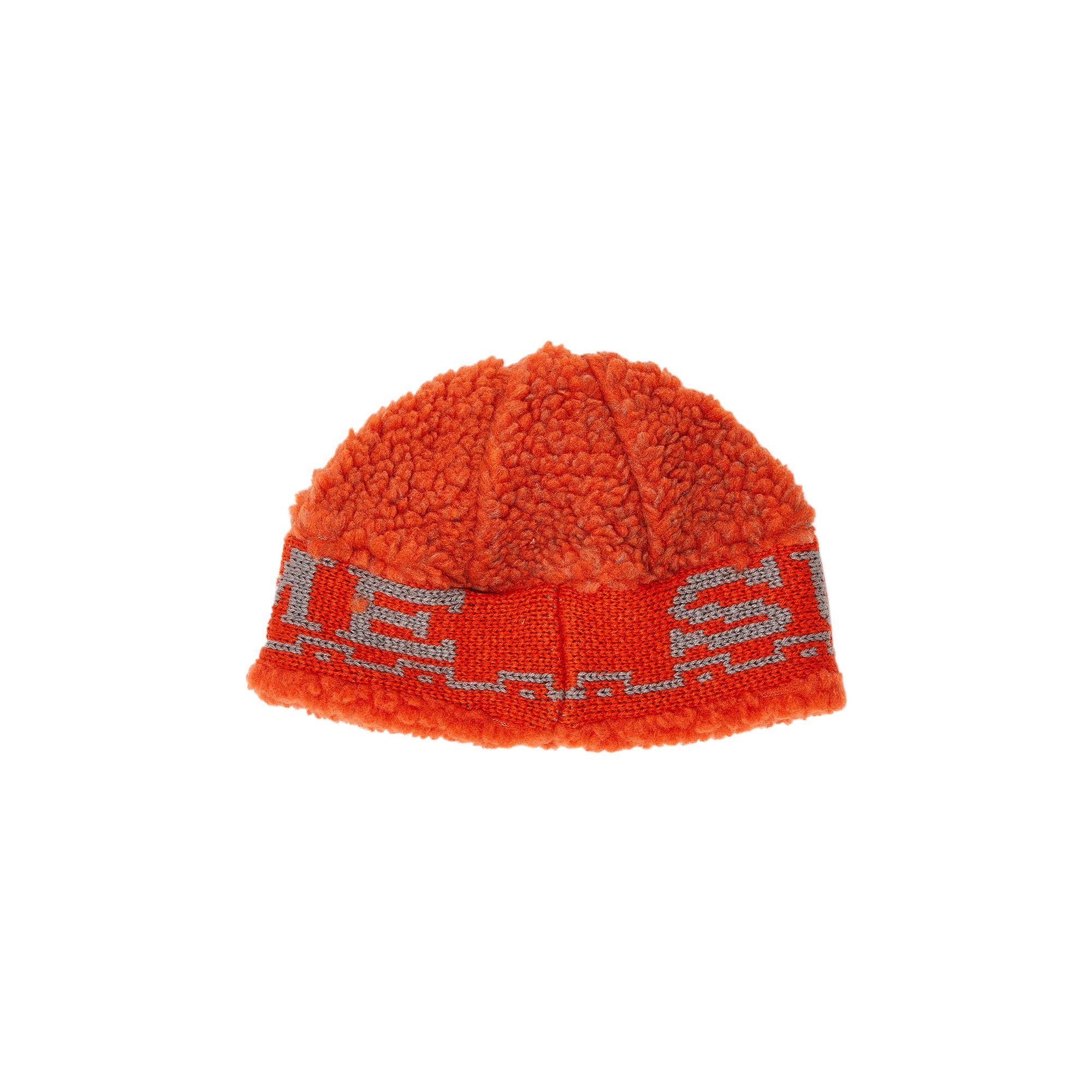 Supreme Sherpa Logo Beanie 'Burnt Orange'