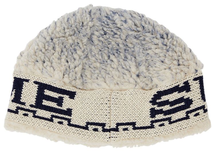 Supreme Sherpa Logo Beanie Natural
