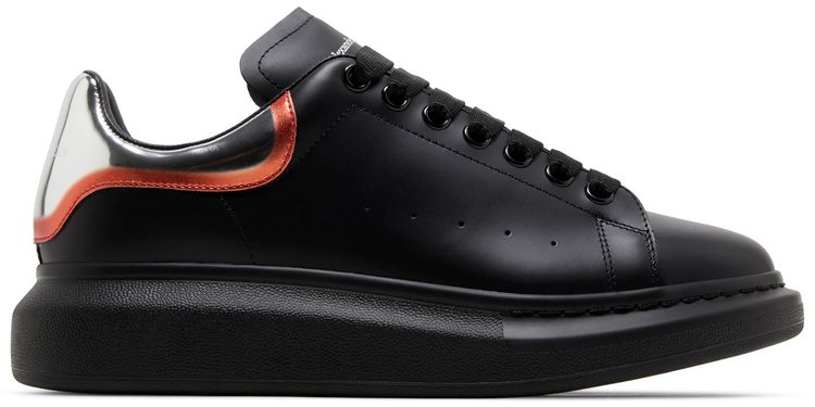Alexander McQueen Oversized Sneaker Black Silver Welsh Red