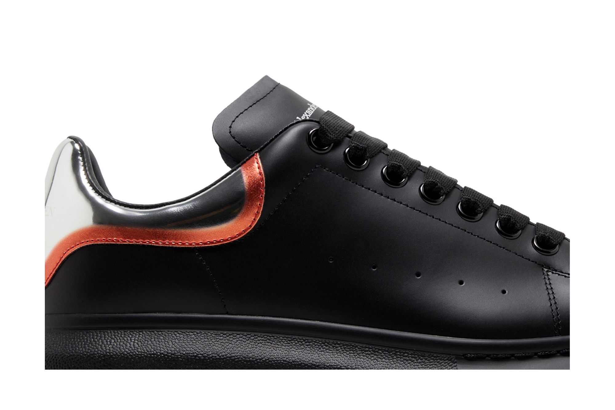 Buy Alexander McQueen Oversized Sneaker Black Silver Welsh Red 750335 WIDJN 1650 GOAT