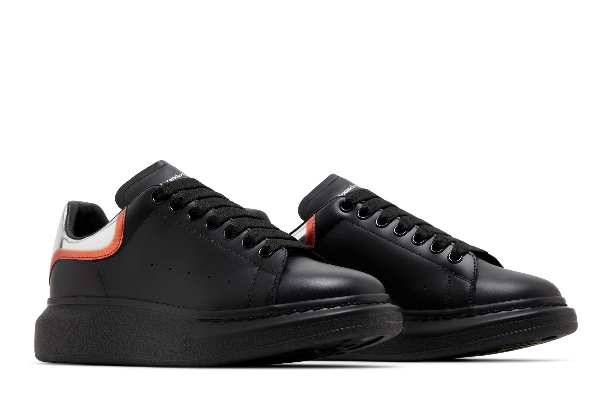 Red and black alexander mcqueen sneakers discount