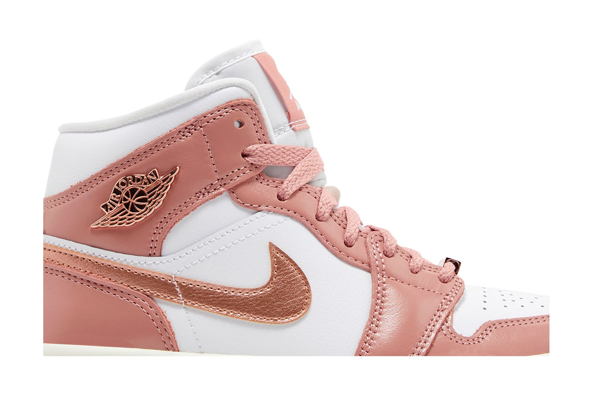 Size 11.0 Wmns Air Jordan 1 Mid SE 'Red Stardust'