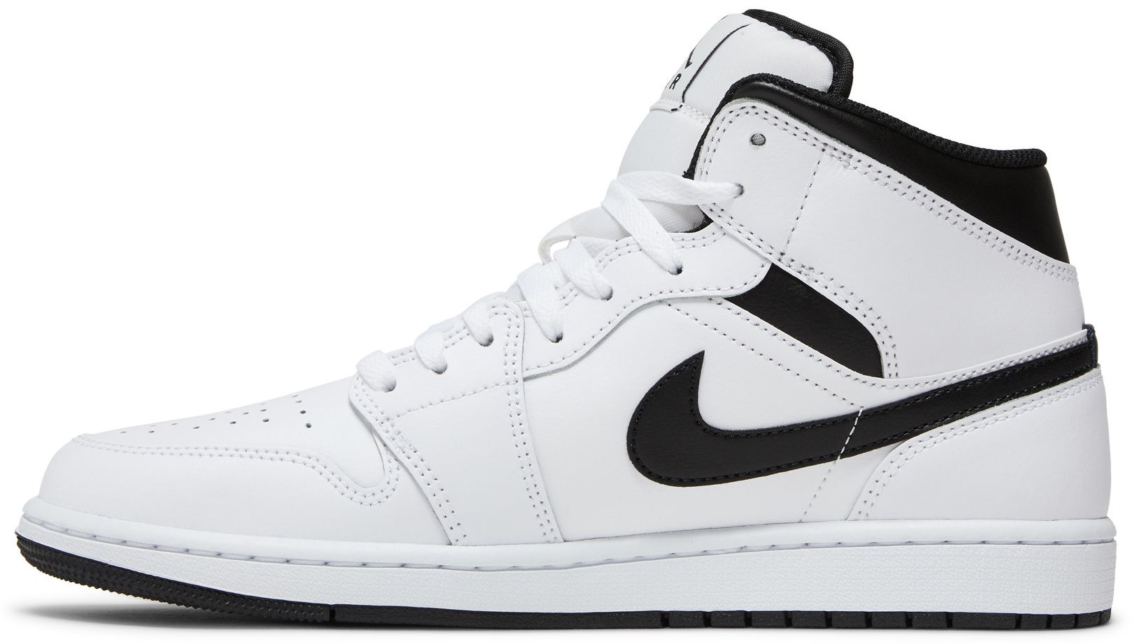 jordan 1 mid white black volt green