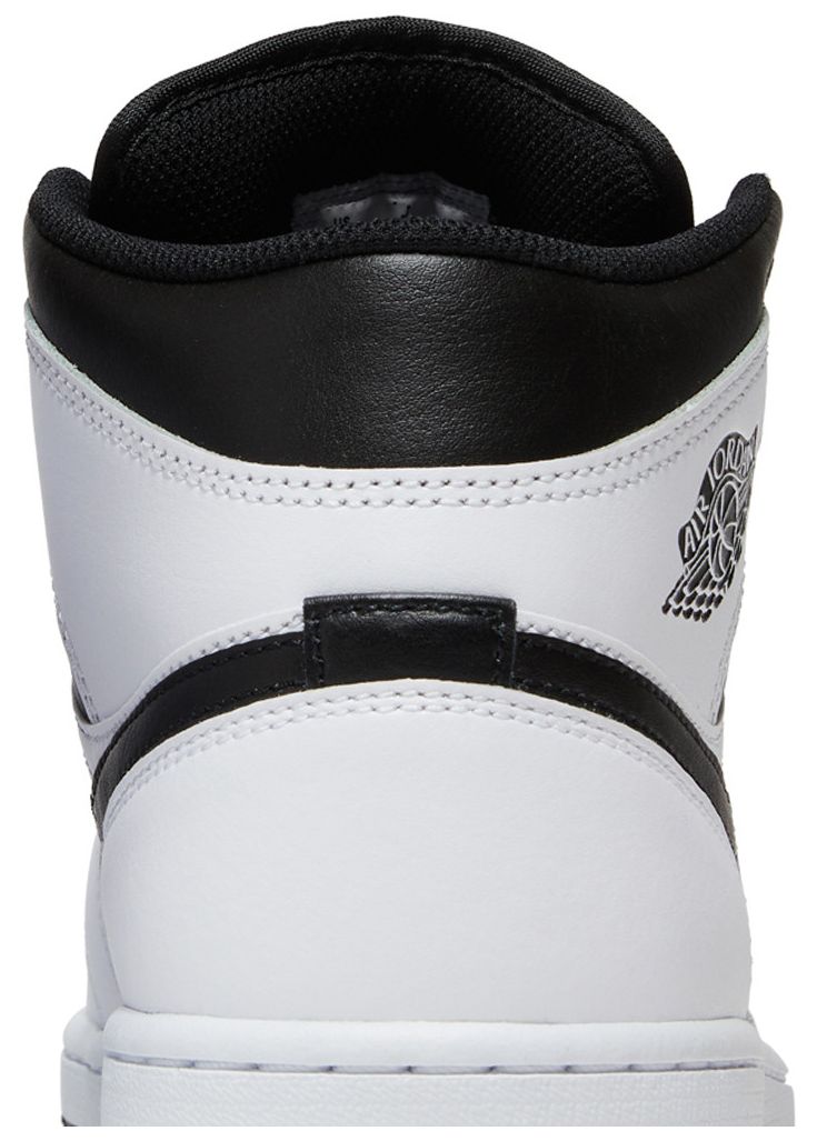 Air Jordan 1 Mid White Black