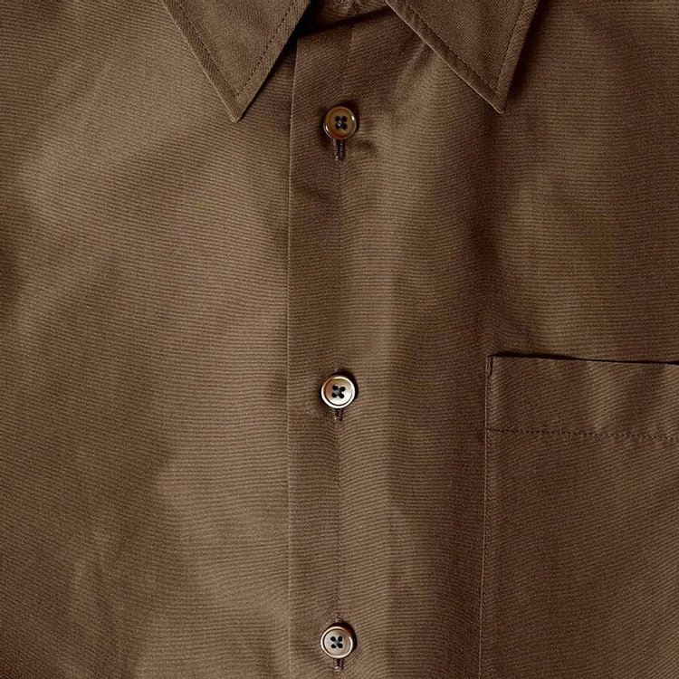 Lemaire Relaxed Shirt Dark Tobacco