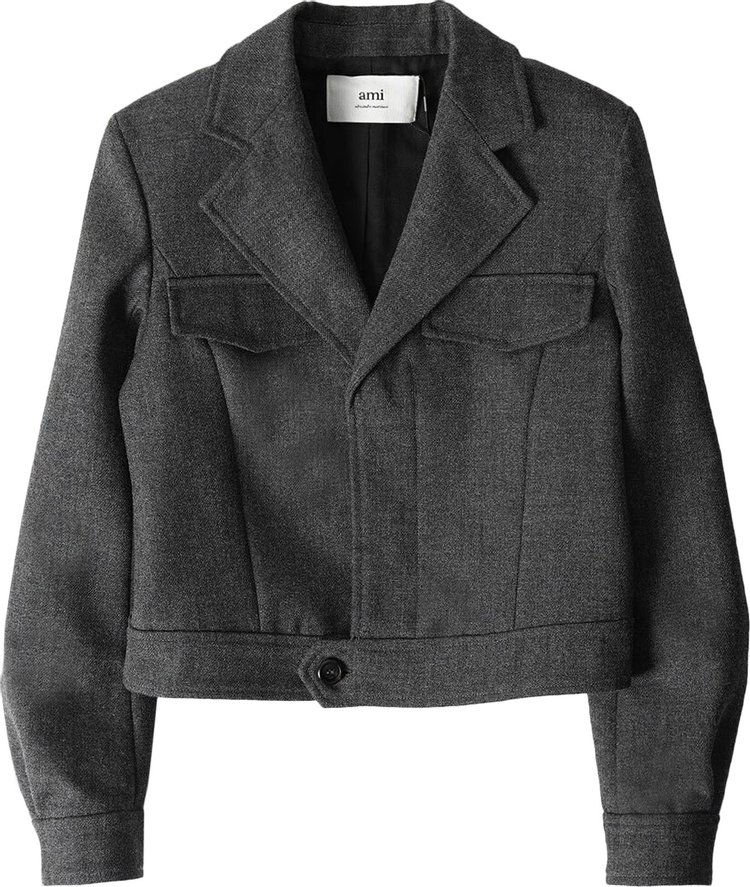 Ami Short Jacket Grey