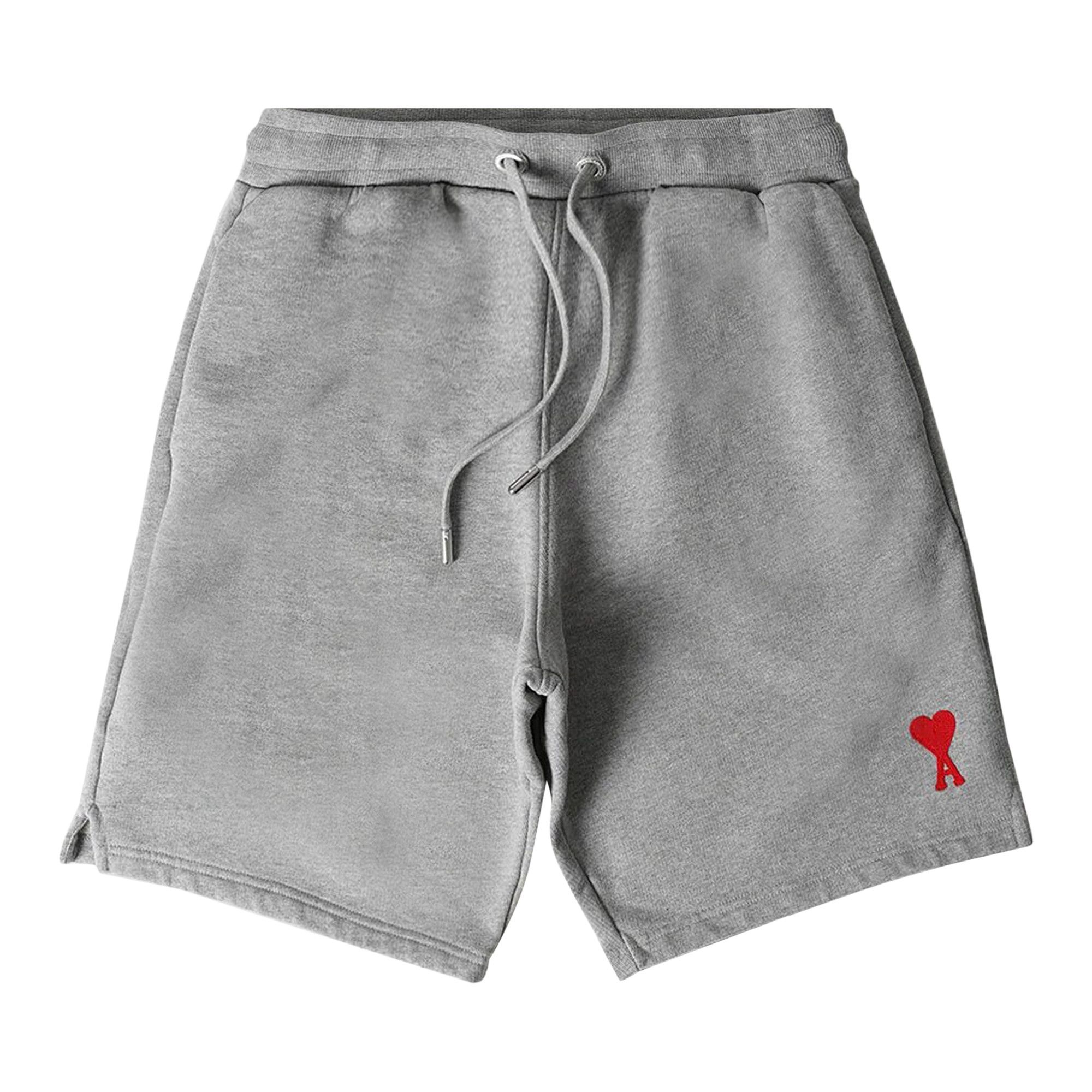 Buy Ami Heart Logo Shorts 'Grey' - USO604 747 501 | GOAT