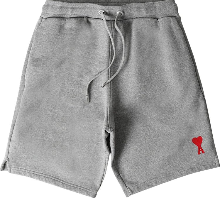 Ami Heart Logo Shorts 'Grey'