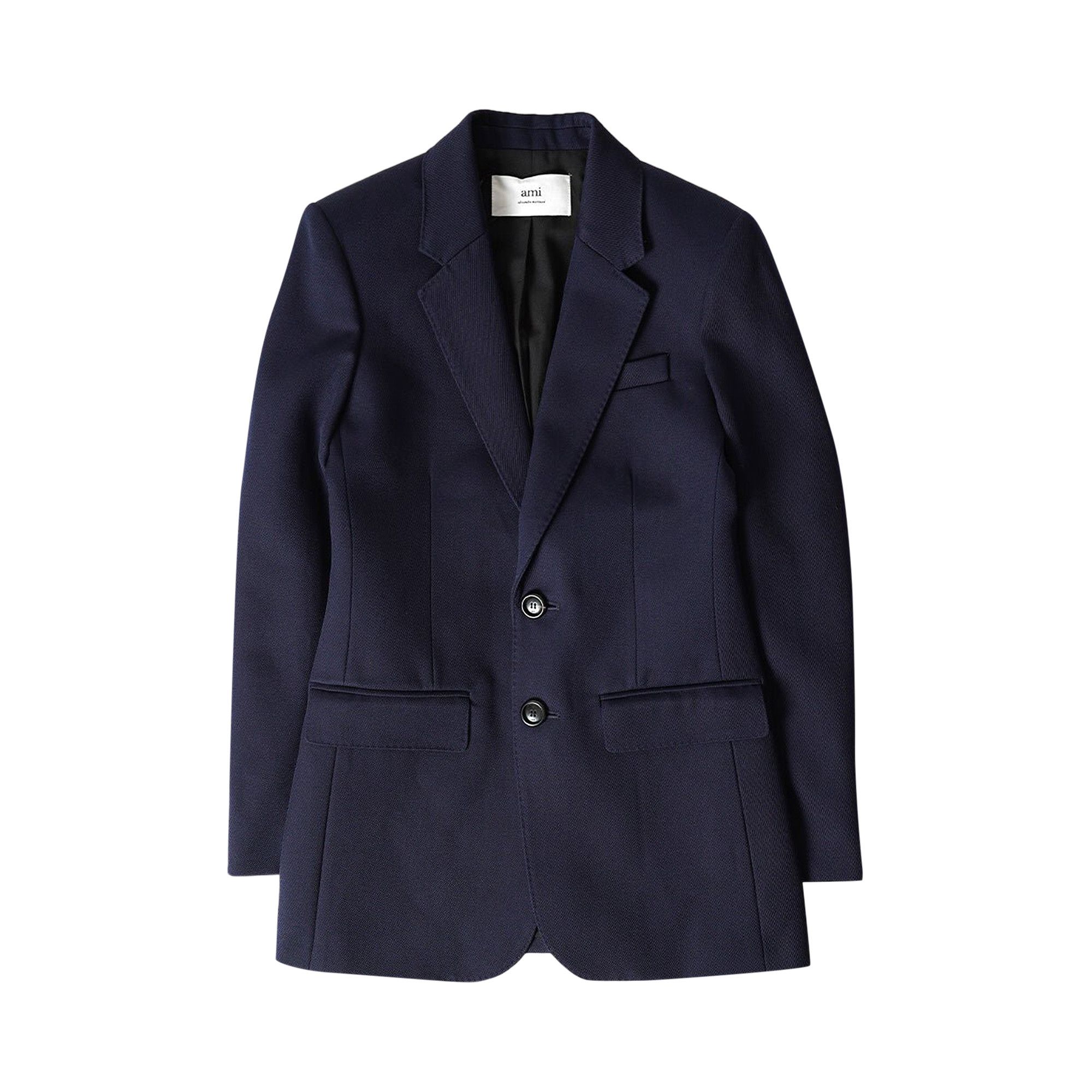 AMI｜BLAZERS (FBV030 WV0006 492) AMI PARIS women's Striped single-breasted blazer - buy for