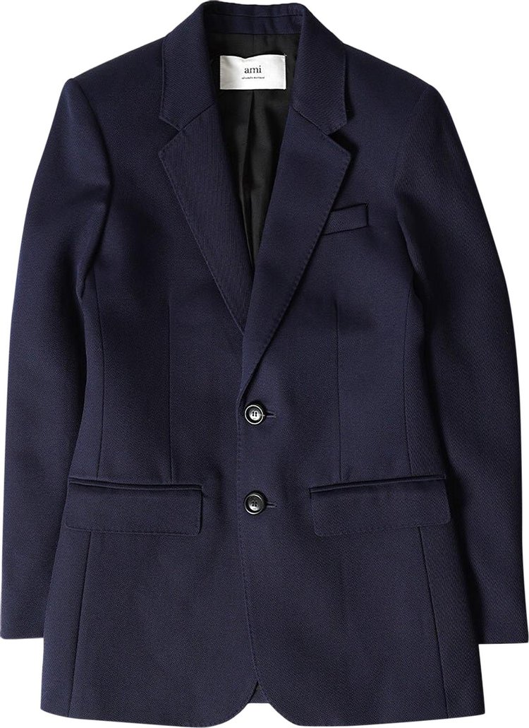 Ami Two Button Blazer Nautic Blue