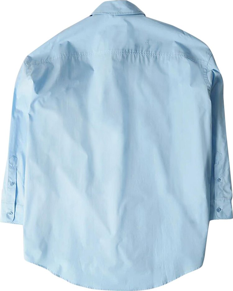 Ami Shirt Dress Sky Blue