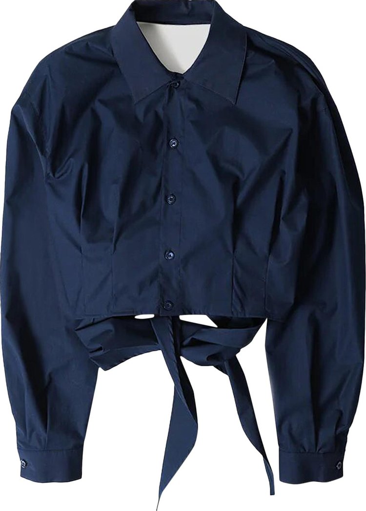 Ami Wrap Shirt Nautic Blue