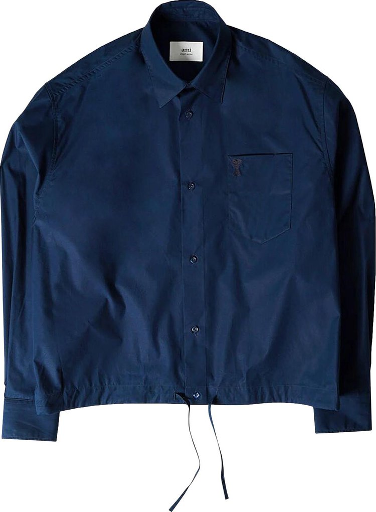 Ami Corded Waist Shirt 'Nautic Blue'