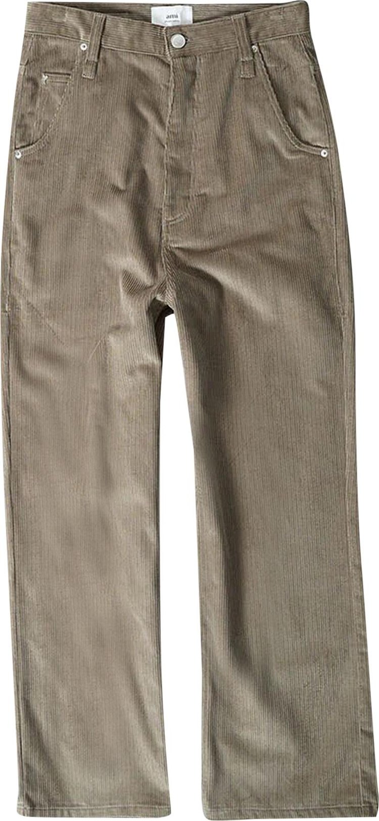 Ami Baggy Fit Trousers Clay