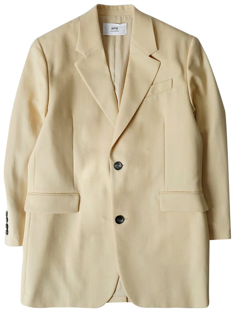 Ami Two Button Jacket Vanilla