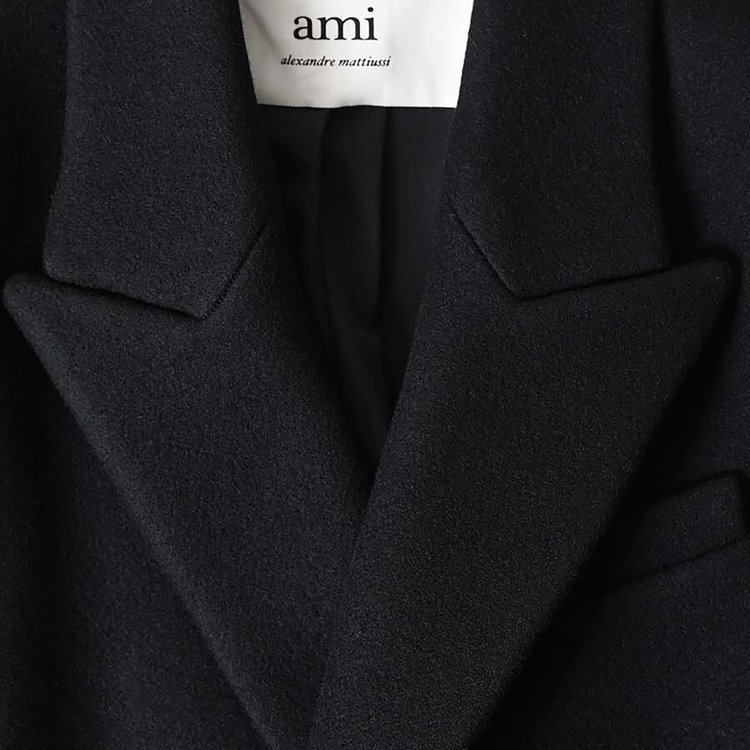 Ami Crossover Coat Black