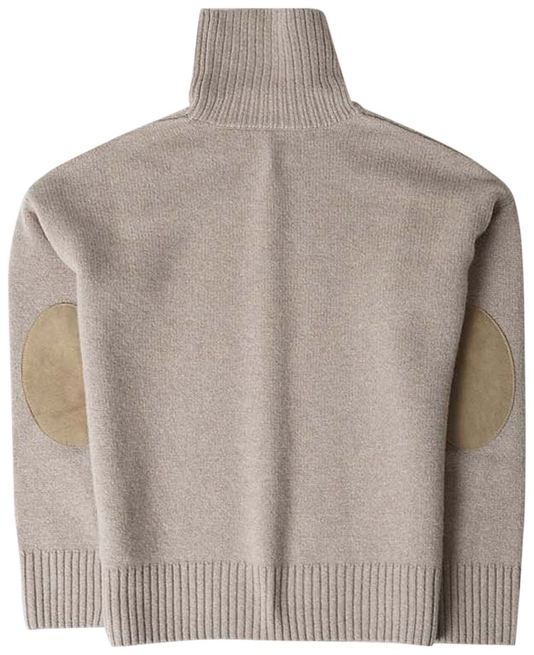 Ami Wool Turtleneck Cashmere Knit Taupe