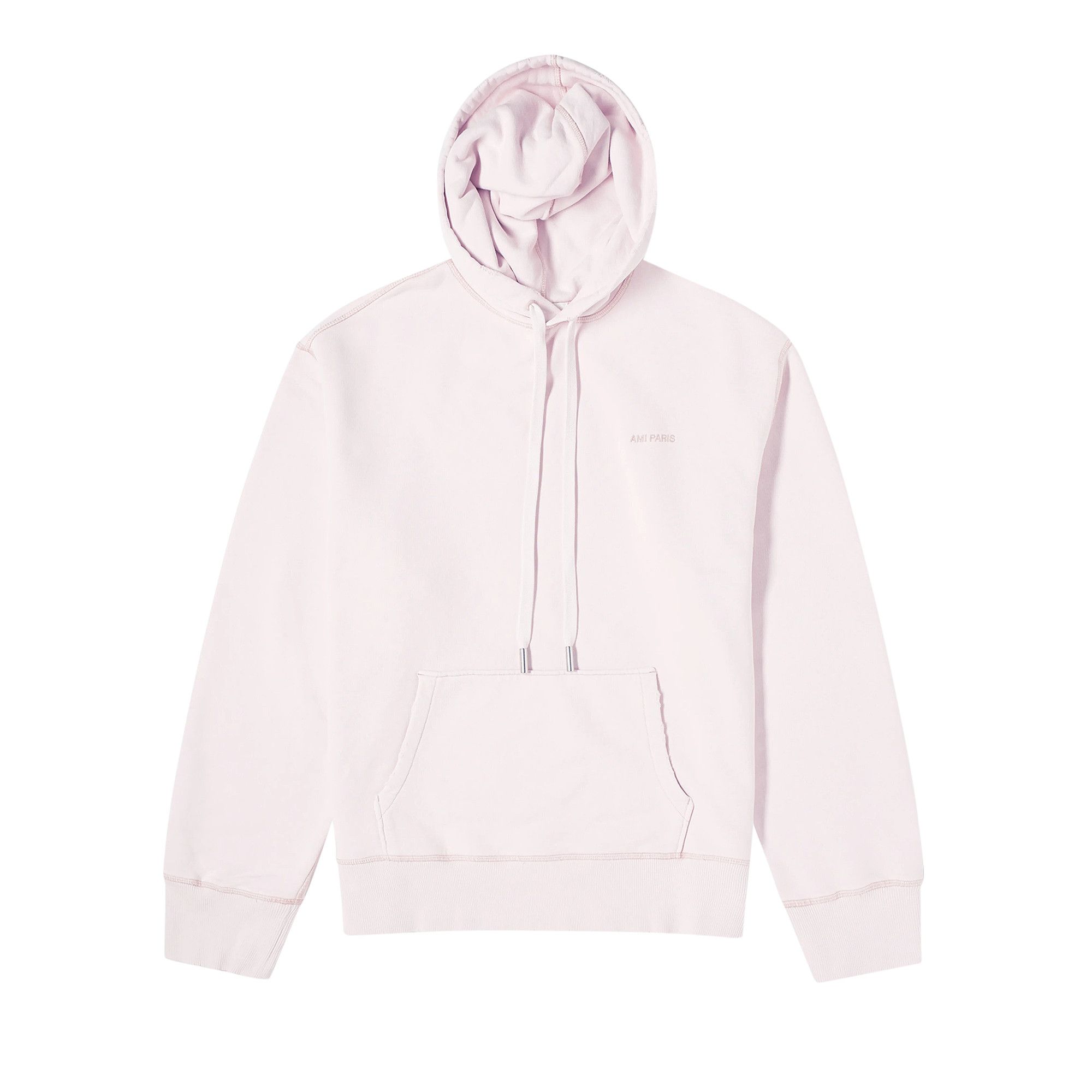 Buy Ami Logo Embroidered Hoodie 'Powder Pink' - USW216 JE0052 679