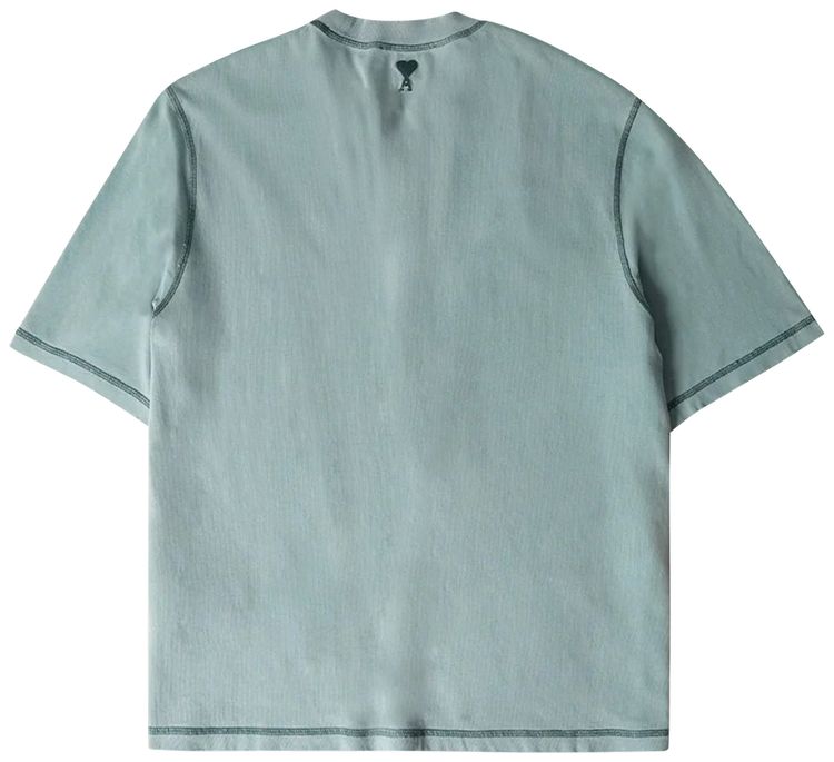 Ami Fade Out T Shirt Aqua Marine