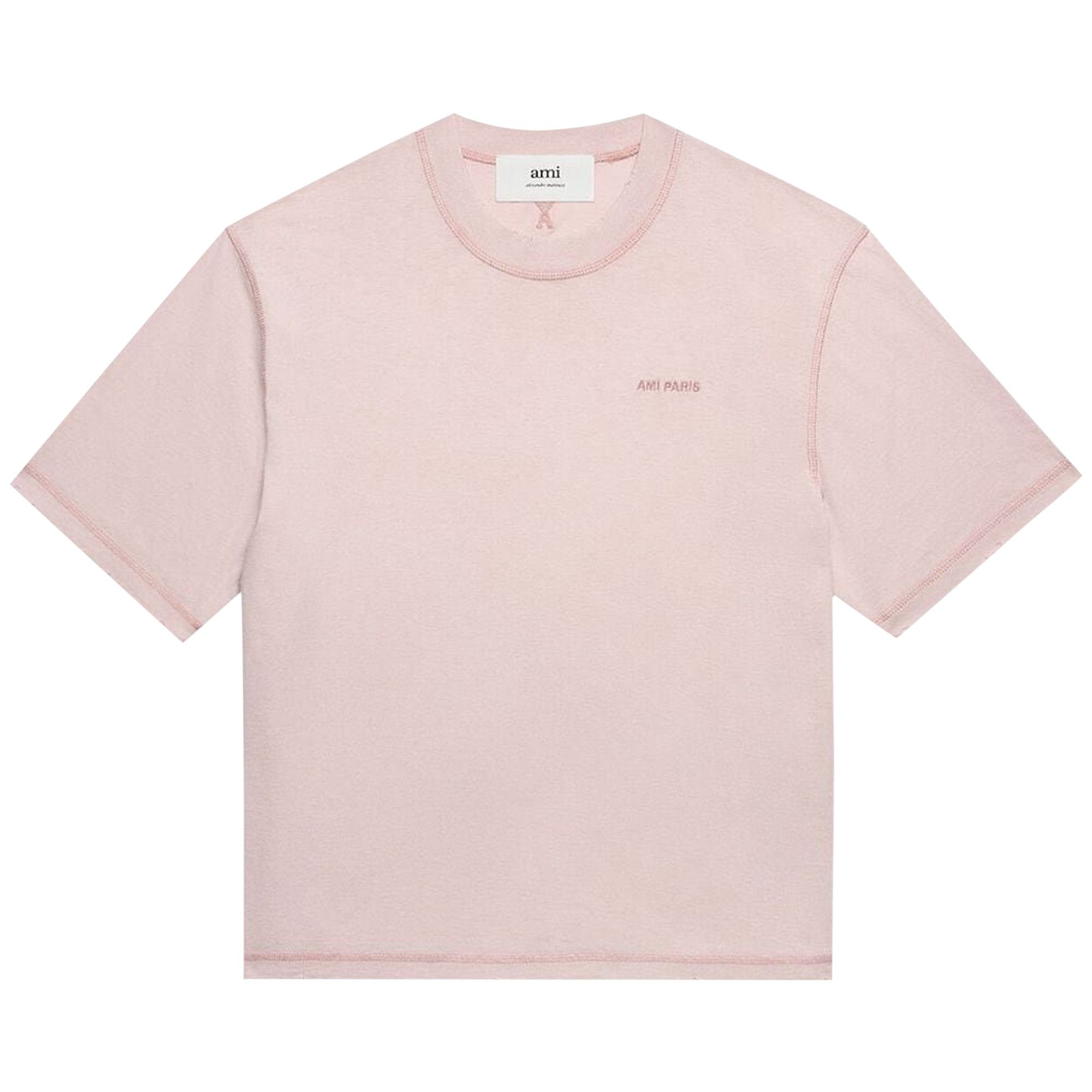 Buy Ami Fade Out T-Shirt 'Powder Pink' - UTS016 JE0051 679