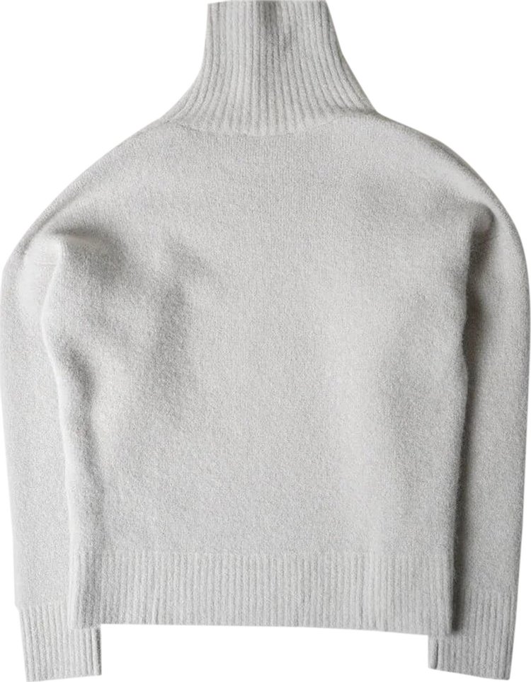 Ami High Collar Sweater Grey