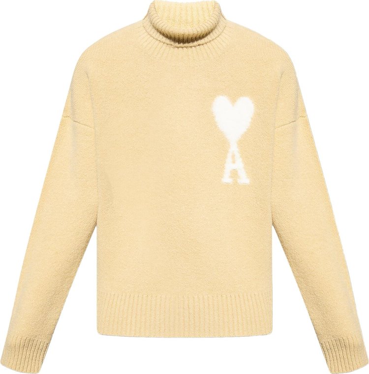 Ami High Collar Sweater 'Vanilla/Ivory'