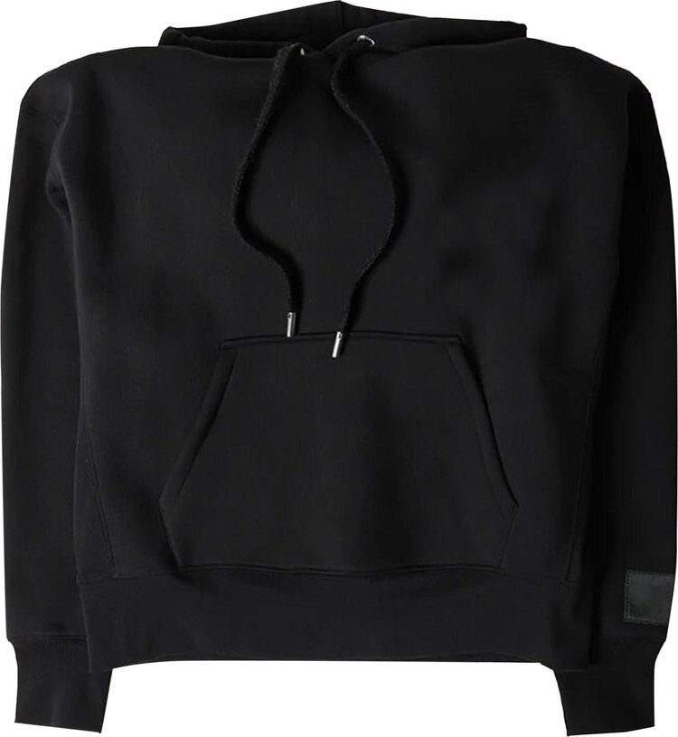 Ami Sleeve Patch Hoodie Black