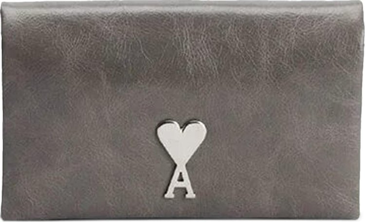 Ami Logo Plaque Chain Bag 'Mineral Grey'