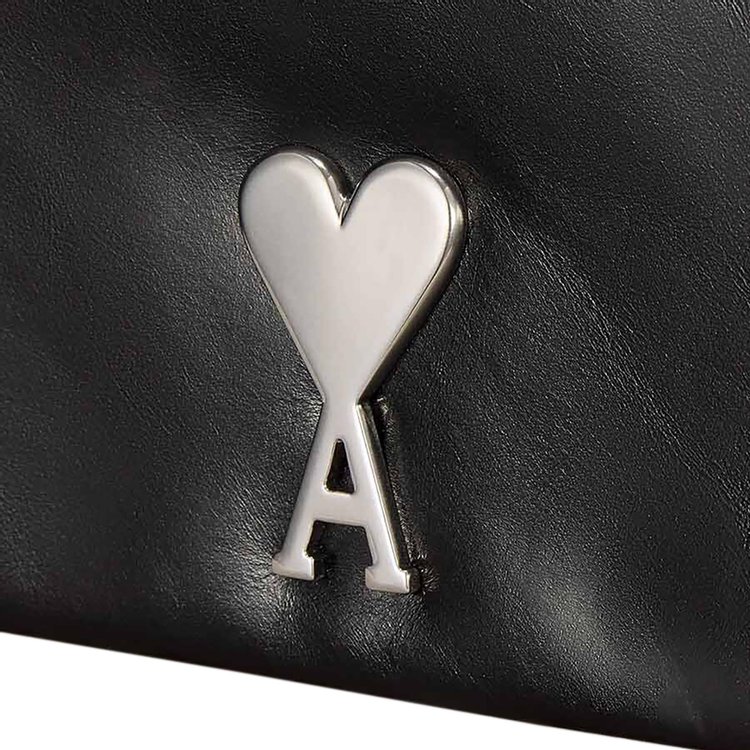 Ami Logo Plaque Chain Bag Black