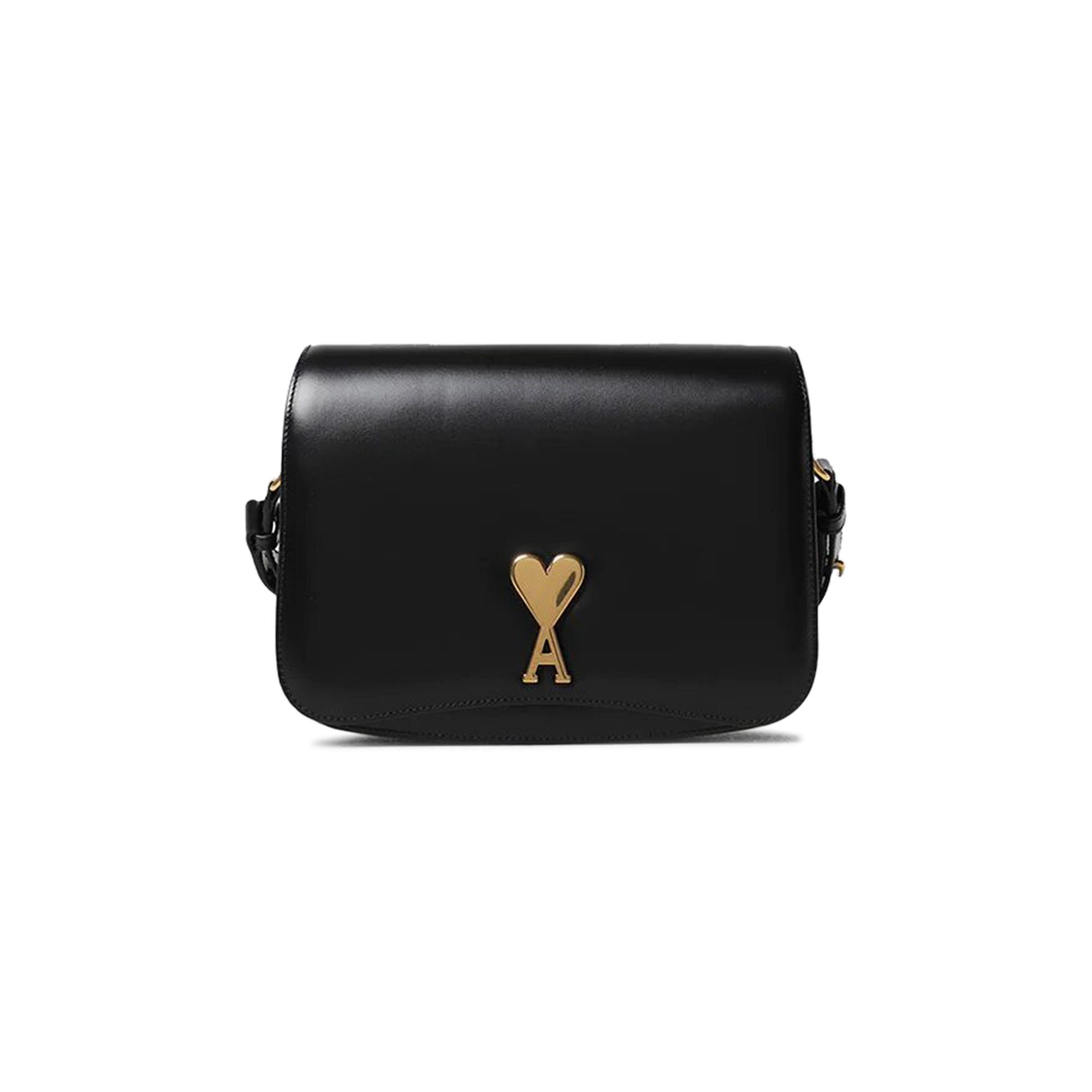 【AMI PARIS】ULL004 801 001 HEART LOGO SHOULDER BAG Buy Ami Logo Plaque Shoulder Bag 'Black' - ULL004 801 001 | GOAT