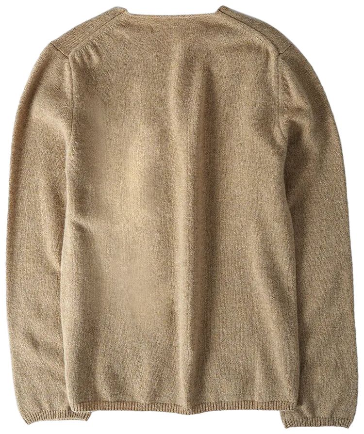 Comme des Garcons SHIRT Space Invader Knit Sweater Camel