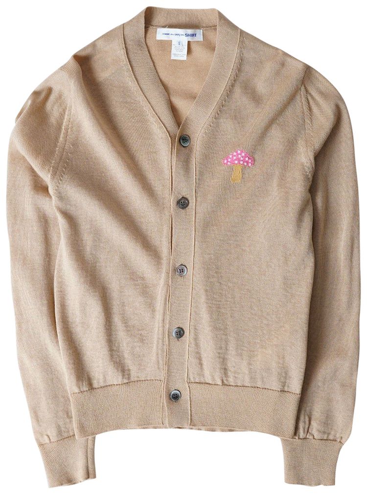 Comme des Garcons SHIRT x Brett Westfall Mushroom Cardigan Beige