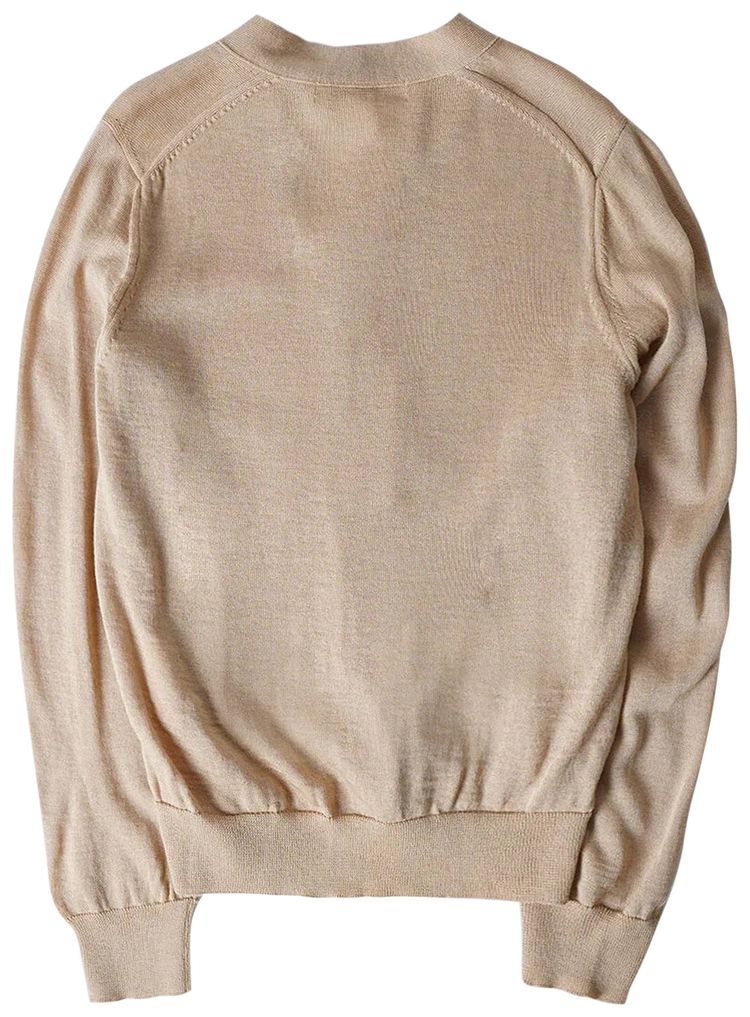 Comme des Garcons SHIRT x Brett Westfall Mushroom Cardigan Beige