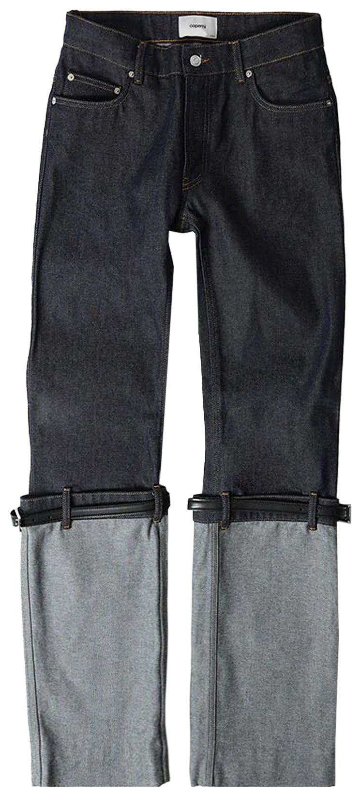 Coperni Hybrid Belted Leg Jeans 'Blue'