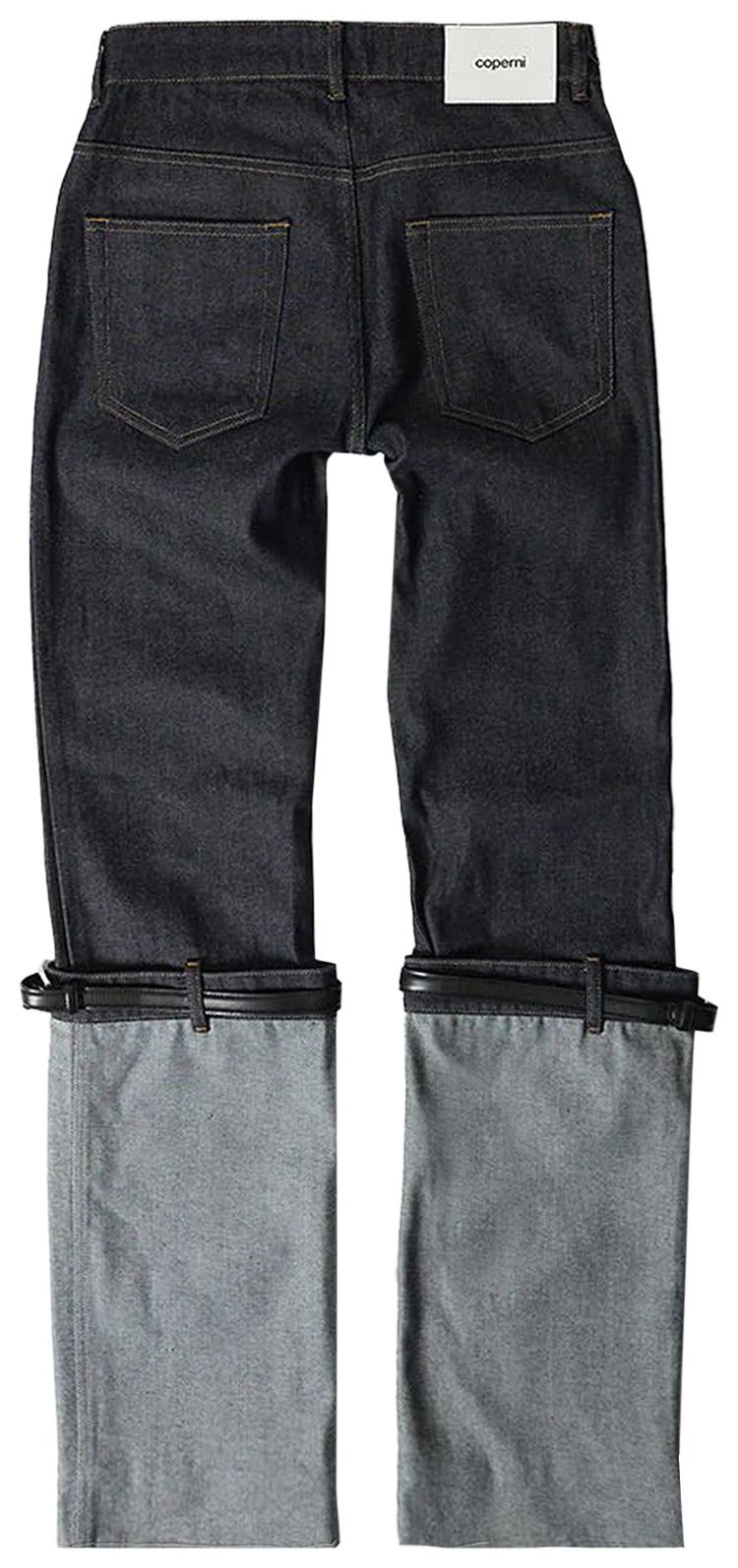 Coperni Hybrid Belted Leg Jeans Blue
