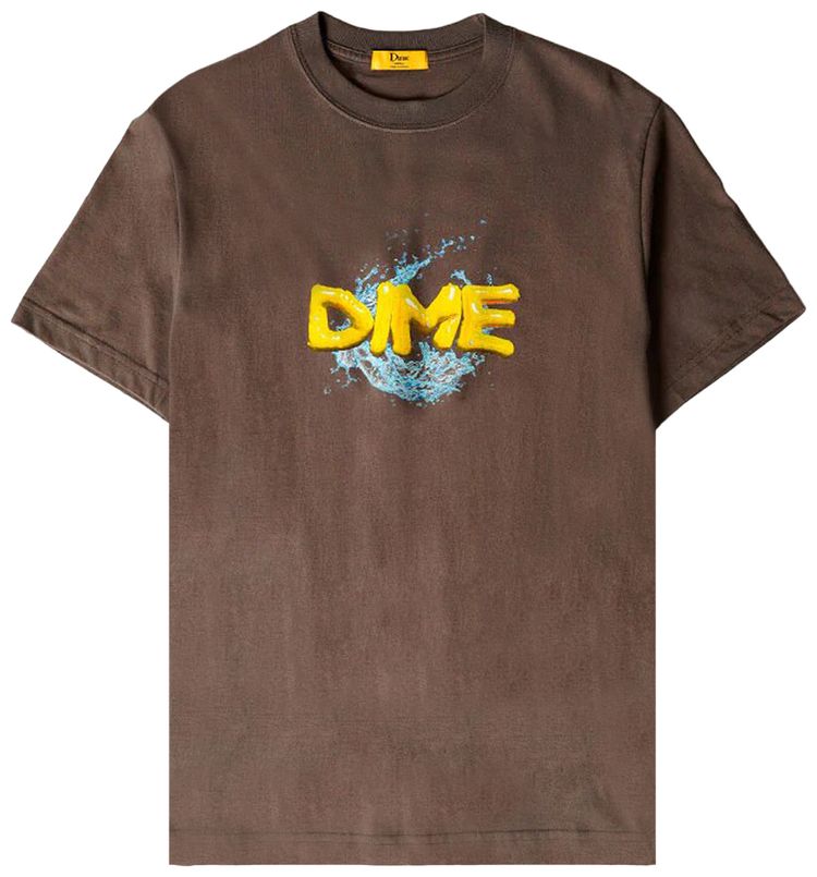 Dime Splash T Shirt Driftwood