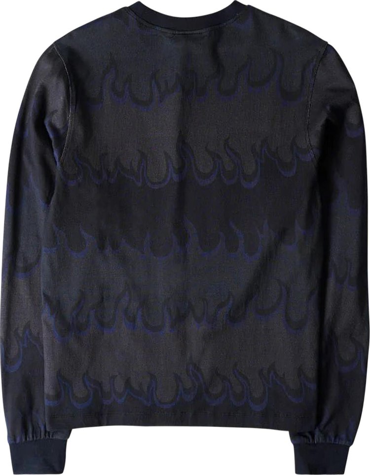 Dime Space Flame Long Sleeve Shirt Black