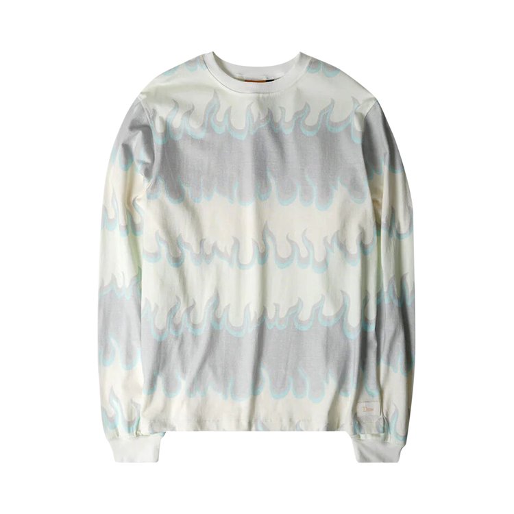 Dime Space Flame Long-Sleeve Shirt 'White'