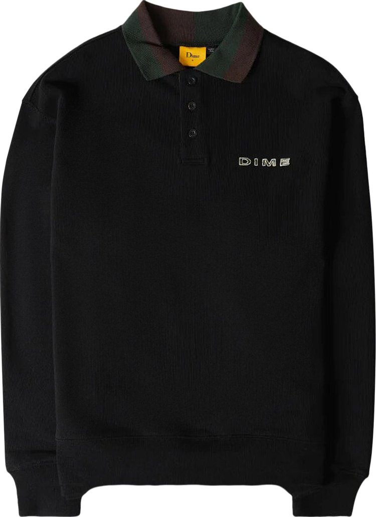 Dime Terry Rugby Sweat 'Black'