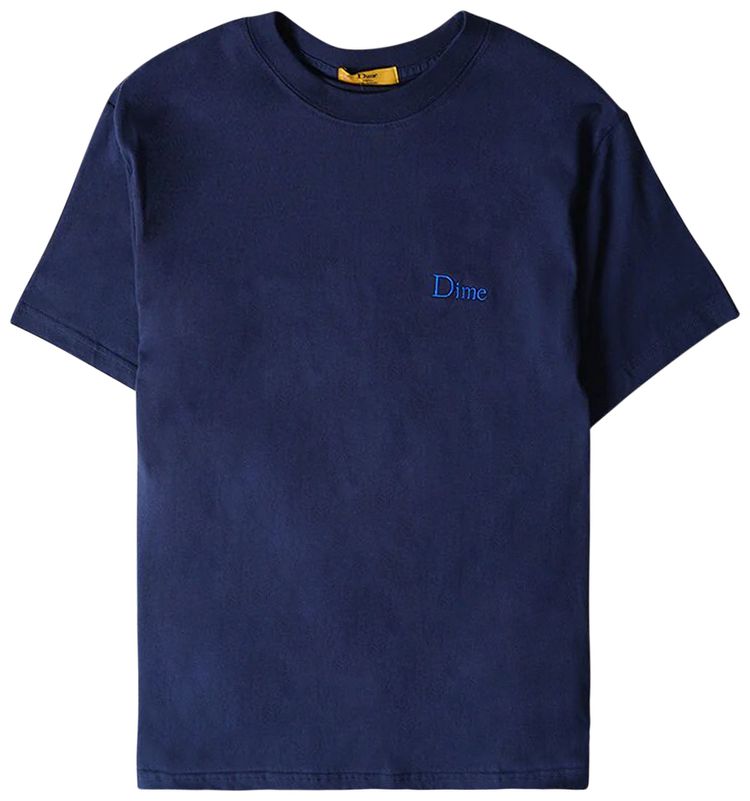 Dime Classic Small Logo T Shirt Navy