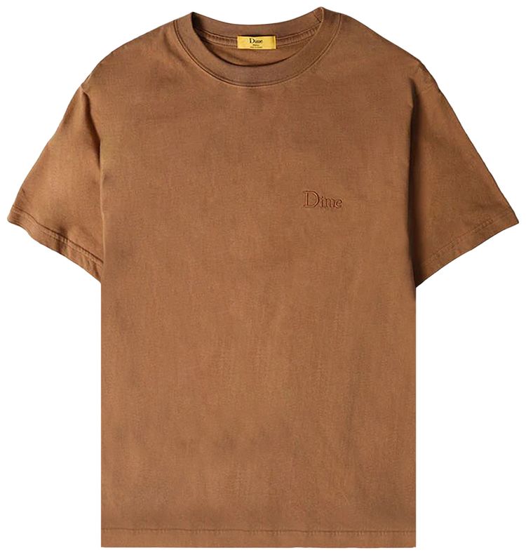 Dime Classic Small Logo T Shirt Cappuccino
