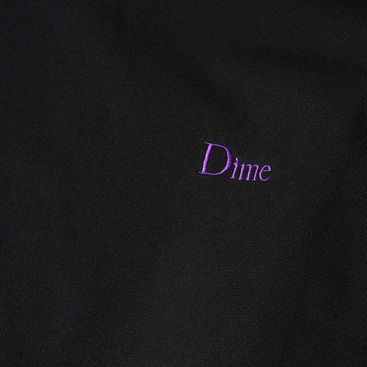 Dime Classic Small Logo Crewneck Sweatshirt Black
