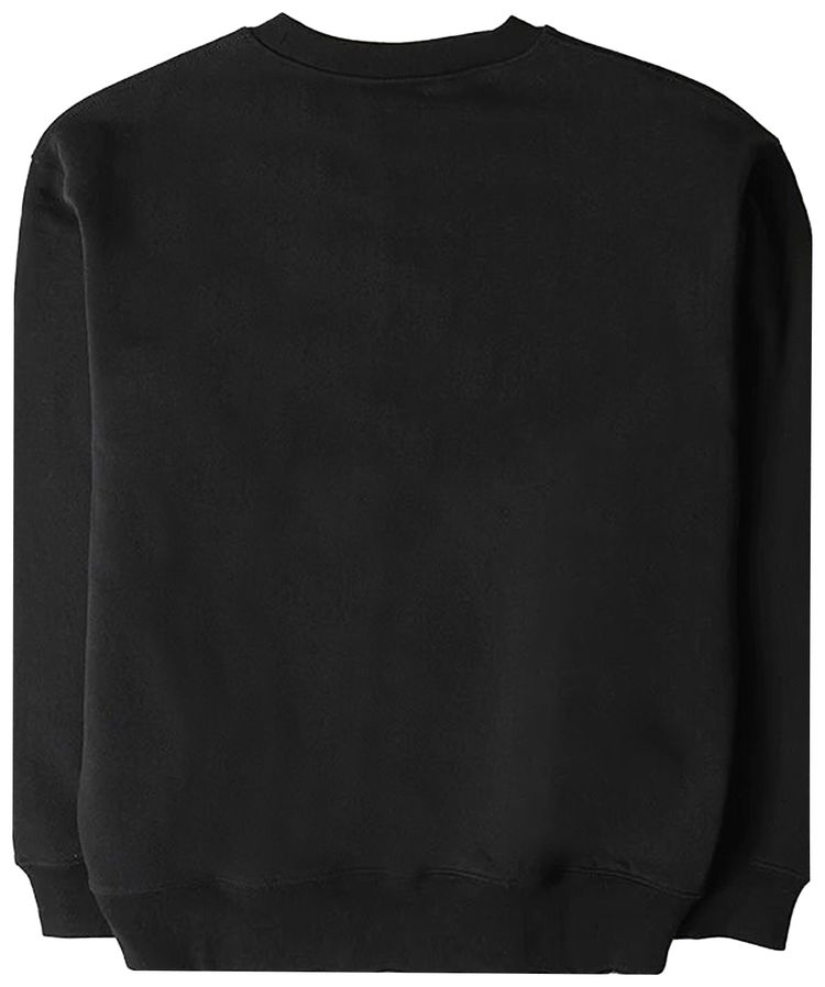 Dime Classic Small Logo Crewneck Sweatshirt Black