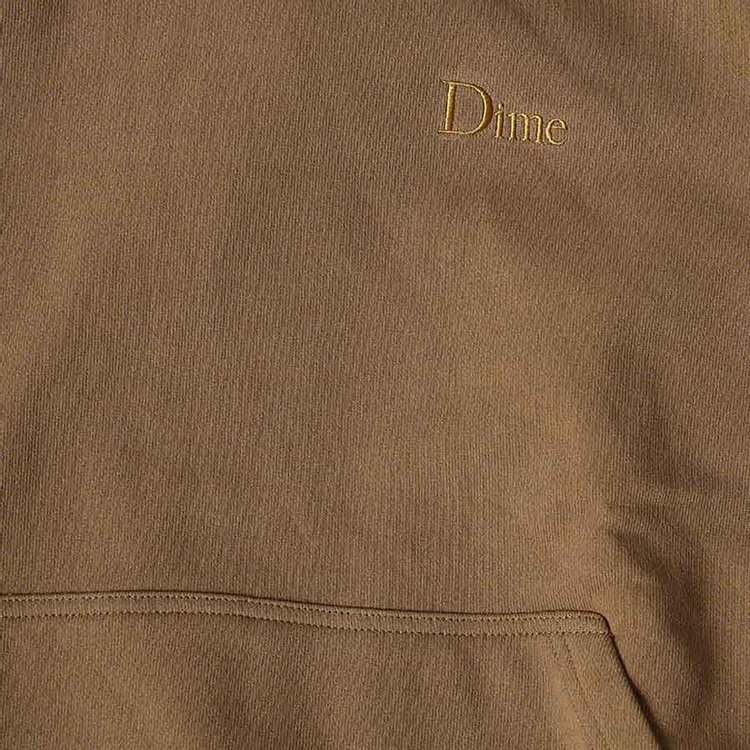 Dime Classic Small Logo Hoodie Cappuccino