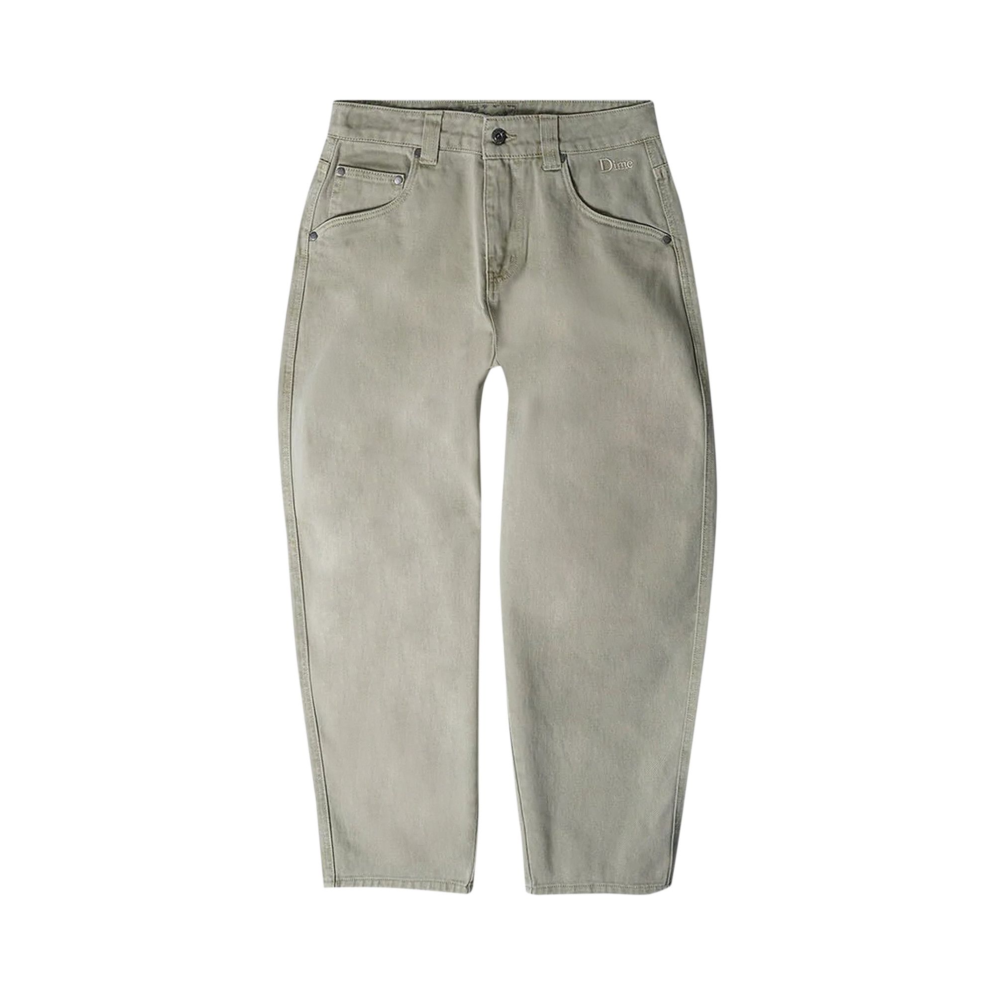 パリコレクション - 'Khaki' Pants Denim Baggy Dime Buy DIME23D1F35KHA GOAT | パンツ